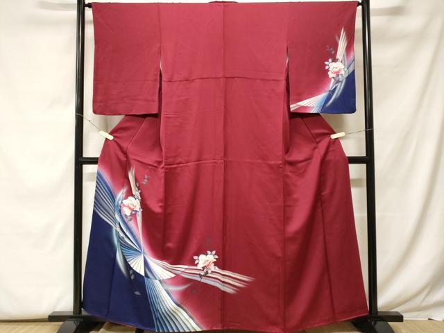 平和屋着物■訪問着 枝花文 暈し染め 金銀彩 正絹 逸品 CABF9575ev
