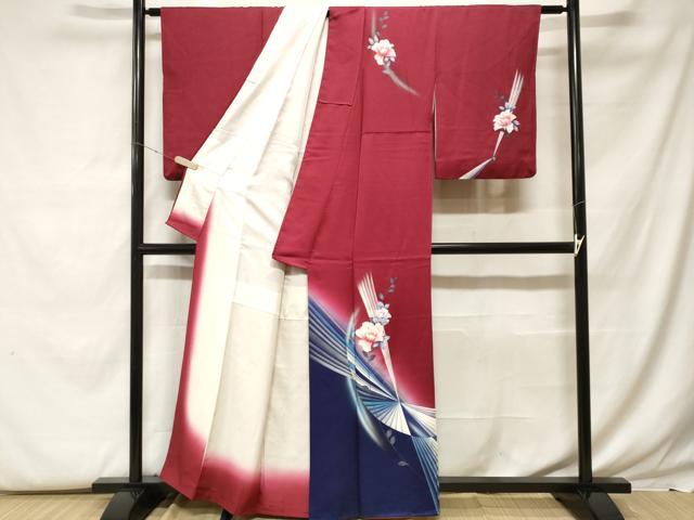 平和屋着物■訪問着 枝花文 暈し染め 金銀彩 正絹 逸品 CABF9575ev