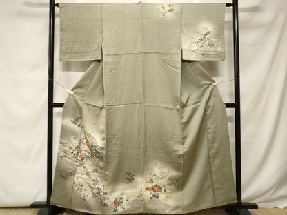 平和屋着物■訪問着　十二単　風景文　暈し染め　金彩　正絹　逸品　CABF9587ev