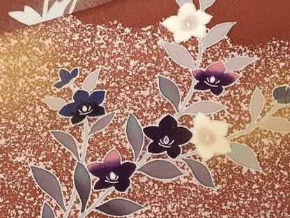 平和屋着物■訪問着　文箱枝花文　暈し染め　金彩　正絹　逸品　CABF9593ev