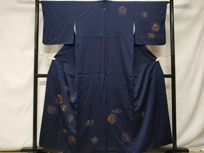 平和屋着物■訪問着　刺繍　草花吉祥文　金彩　正絹　逸品　CABF9594ev