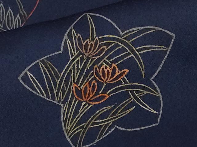 平和屋着物■訪問着　刺繍　草花吉祥文　金彩　正絹　逸品　CABF9594ev