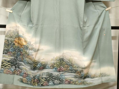 平和屋着物■豪華色留袖　作家物　清水寺　暈し染め　金彩　正絹　逸品　CABF9596ev
