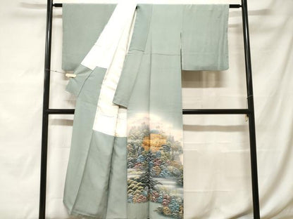 平和屋着物■豪華色留袖　作家物　清水寺　暈し染め　金彩　正絹　逸品　CABF9596ev