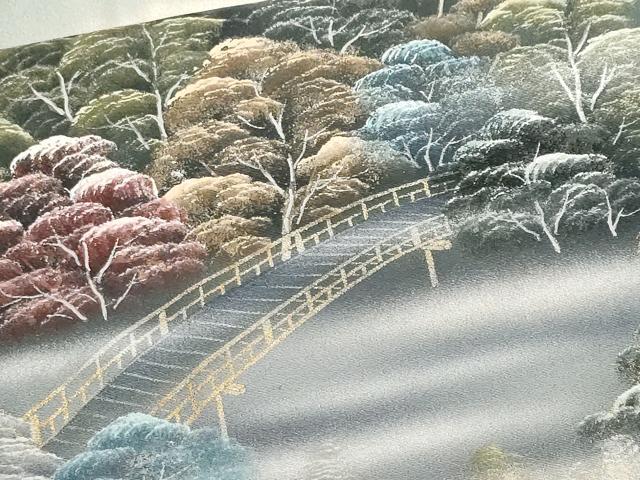 平和屋着物■豪華色留袖　作家物　清水寺　暈し染め　金彩　正絹　逸品　CABF9596ev
