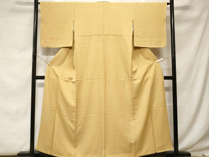 平和屋着物■上質な色無地　霞地紋　蒸栗色　正絹　逸品　CABF9609ev