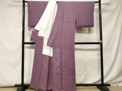 平和屋着物■豪華色留袖　御所解地紋　葡萄鼠色　正絹　逸品　CABF9616ev
