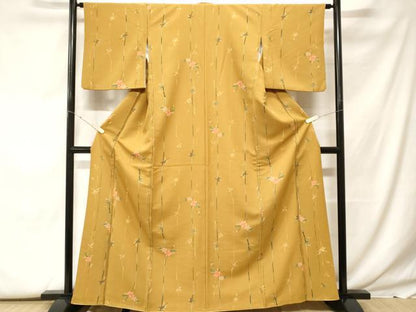 平和屋着物■小紋　枝花文　洗える着物　CABF9628ev