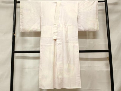 平和屋着物■長襦袢 袷 糸巻き花文 暈し染め 正絹 逸品 CABF9650ev