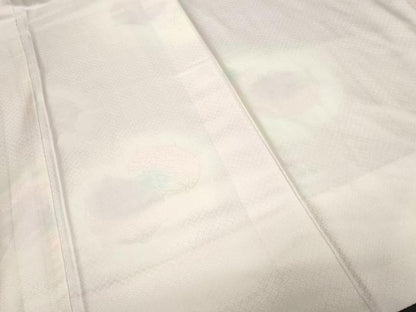 平和屋着物■長襦袢 袷 糸巻き花文 暈し染め 正絹 逸品 CABF9650ev