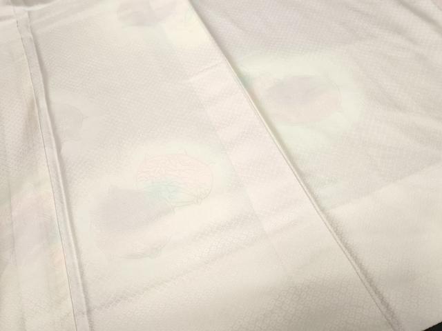 平和屋着物■長襦袢 袷 糸巻き花文 暈し染め 正絹 逸品 CABF9650ev