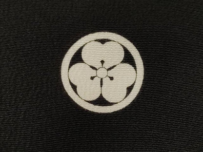 平和屋着物■豪華黒留袖 駒刺繍 流水枝花文 金彩 正絹 逸品 CABF9663ev
