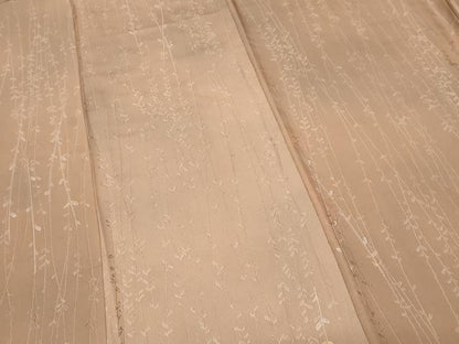 平和屋着物■上質な小紋 霞枝垂れ葉地紋 正絹 逸品 CABF9666ev