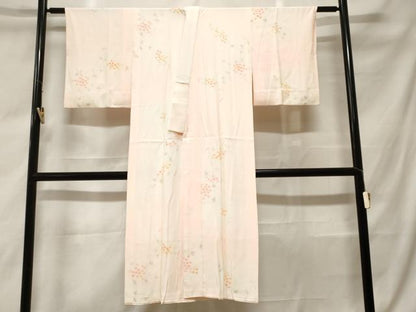 平和屋着物■長襦袢 袷 枝花文 暈し染め 正絹 逸品 CABF9670ev