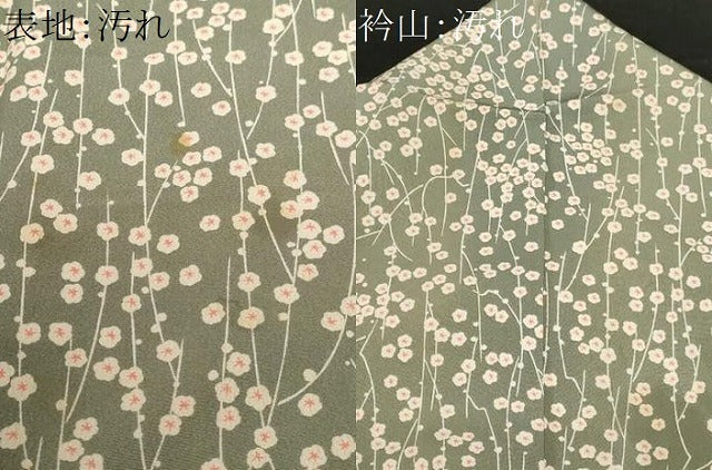 平和屋着物■上質な小紋　枝垂れ花文　三越扱い　正絹　逸品　CABF9730ev