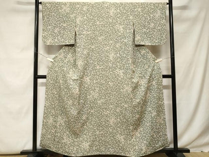 平和屋着物■上質な小紋　枝垂れ花文　三越扱い　正絹　逸品　CABF9730ev