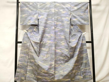 平和屋着物■本場大島紬　霞文　正絹　逸品　CABF9736ev