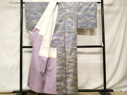 平和屋着物■本場大島紬　霞文　正絹　逸品　CABF9736ev