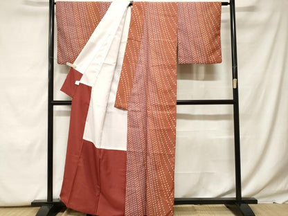 平和屋着物■小紋　抽象文　洗える着物　CABF9749ev