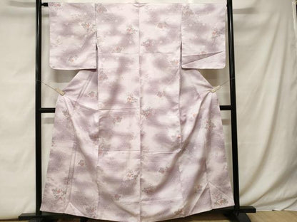 平和屋着物■小紋 毘沙門亀甲花文 暈し染め 洗える着物 CABF9768ev