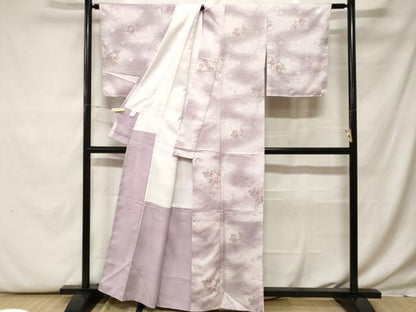 平和屋着物■小紋 毘沙門亀甲花文 暈し染め 洗える着物 CABF9768ev