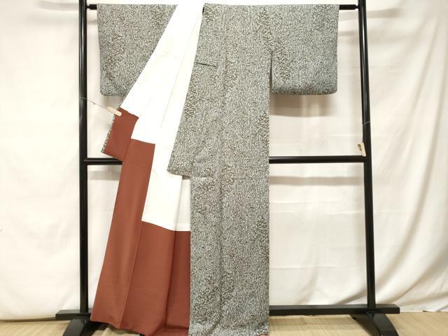 平和屋着物■小紋 草木文 洗える着物 CABF9772ev