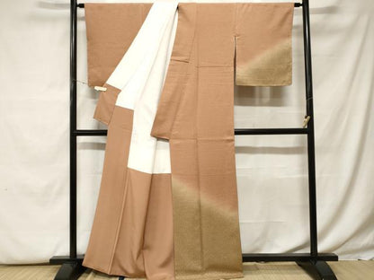 平和屋着物■訪問着　霞文　暈し染め　金彩　正絹　逸品　CABF9782ev