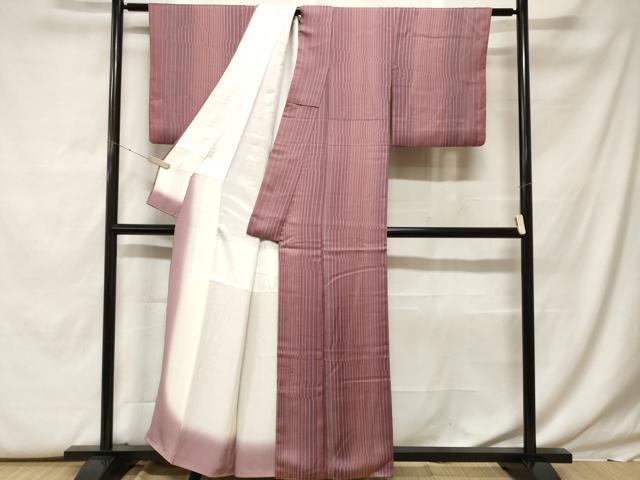 平和屋着物■上質な小紋　幾何学文　正絹　逸品　CABF9786ev