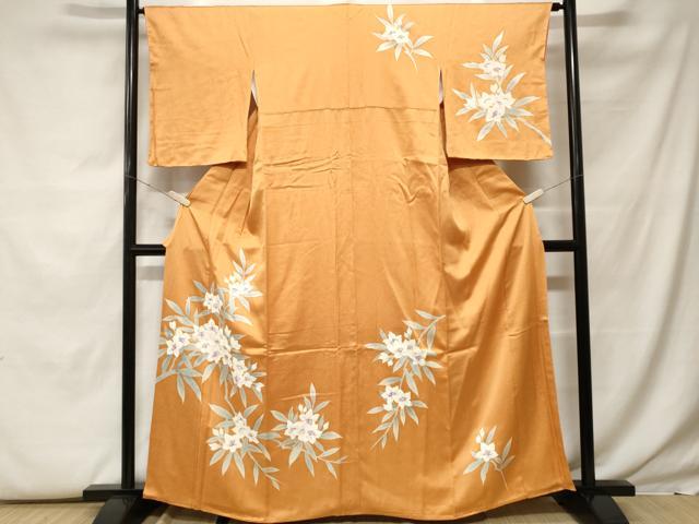 平和屋着物■訪問着　枝花文　三越扱い　正絹　逸品　CABF9795ev