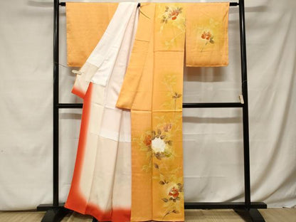 平和屋着物■訪問着　枝花文　暈し染め　正絹　逸品　未使用　CABF9812ev