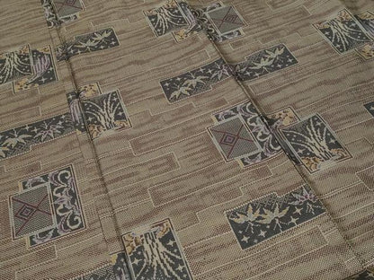 平和屋着物■本場大島紬　7マルキ　色紙重ね花文　正絹　逸品　CABF9821ev