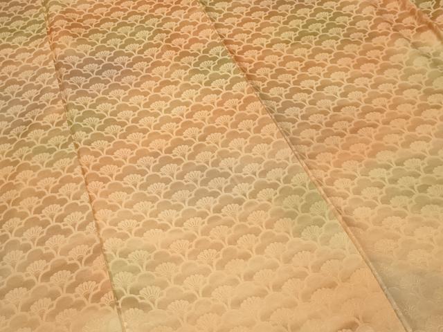 平和屋着物■上質な小紋　青海波花文　暈し染め　正絹　逸品　CABF9822ev