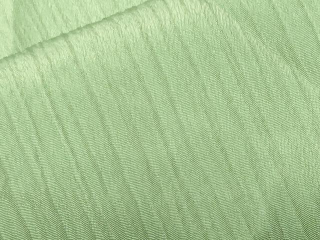 平和屋着物■男性　長襦袢　袷　ふくれ織　薄緑色　洗える着物　CABF9825ev