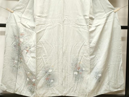 平和屋着物■訪問着　流水枝花文　暈し染め　正絹　逸品　CABF9837ev