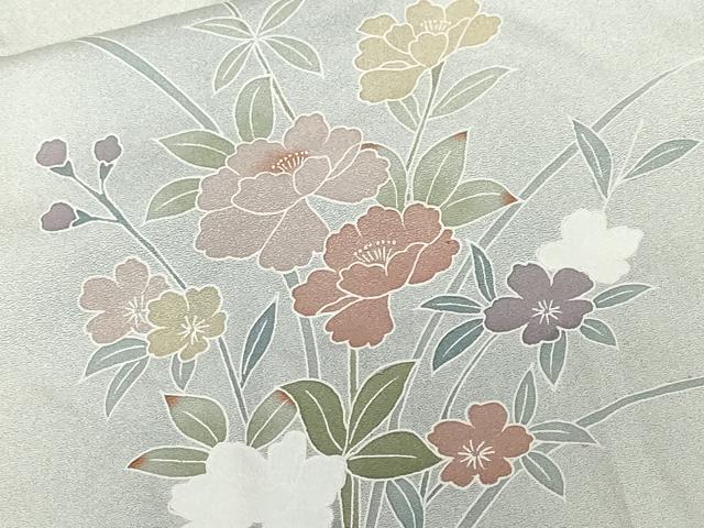 平和屋着物■訪問着　流水枝花文　暈し染め　正絹　逸品　CABF9837ev