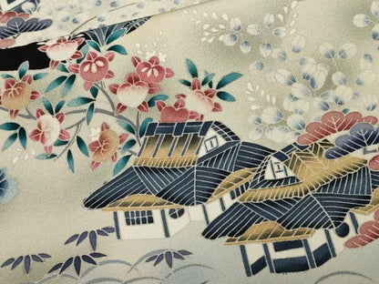 平和屋着物■豪華黒留袖　作家物　御所解文　暈し染め　正絹　逸品　CABF9839ev