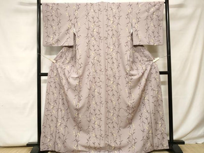 平和屋着物■小紋　枝葉文　洗える着物　CABF9850ev