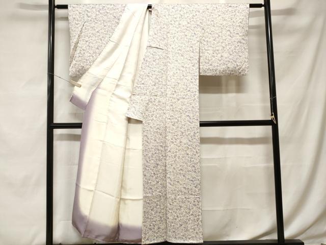 平和屋着物■上質な小紋　扇面花尽くし文　正絹　逸品　CABF9857ev