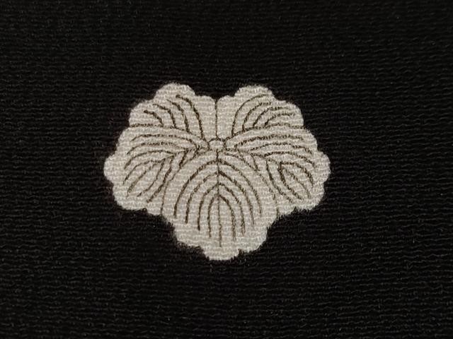 平和屋着物■豪華黒留袖　萬寿染　エ霞飛鶴松葉文　暈し染め　金銀彩　ロング丈　正絹　逸品　CABF9867ev