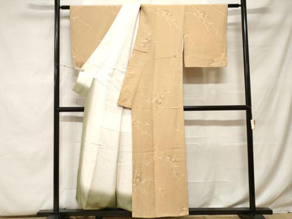 平和屋着物■訪問着　枝花文　正絹　逸品　CABF9876ev