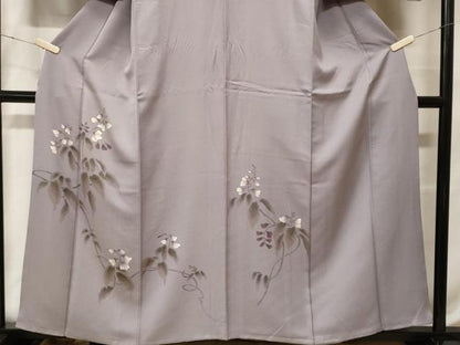 平和屋着物■訪問着 手描き 蔦の葉花文 正絹 逸品 CABF9884ev