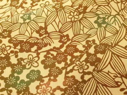 平和屋着物■小紋 型染め 切嵌梅芝草花文 洗える着物 CABF9887ev