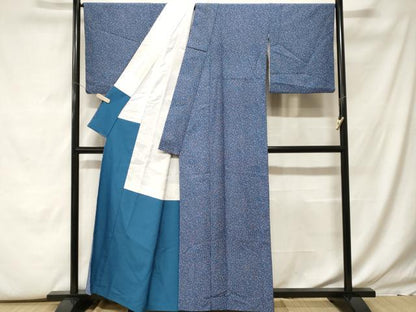 平和屋着物■小紋 唐草文 洗える着物 CABF9889ev