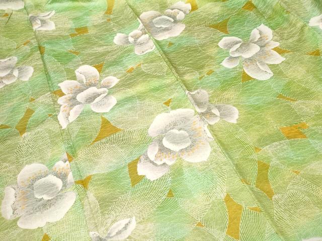平和屋着物■小紋 草花文 暈し染め 金彩 洗える着物 CABF9898ev