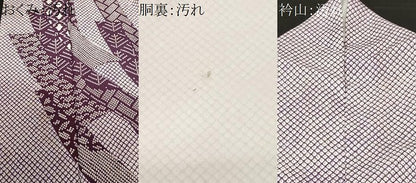 平和屋着物■訪問着 短冊吉祥花文 鹿の子 洗える着物 CABF9903ev