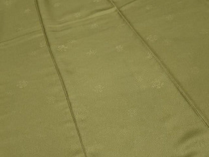 平和屋着物■上質な色無地 舞花地紋 根岸色 正絹 逸品 CABF9928ev