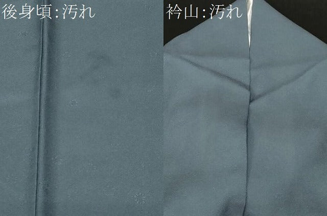 平和屋着物■訪問着 色無地 舞花文 錆鼠色 正絹 逸品 CABF9930ev