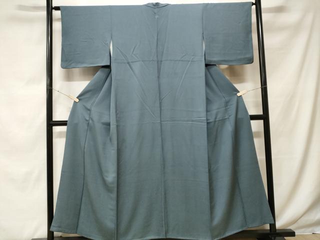 平和屋着物■訪問着 色無地 舞花文 錆鼠色 正絹 逸品 CABF9930ev