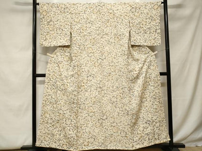 平和屋着物■上質な小紋　辻が花　正絹　逸品　CABF9937ev