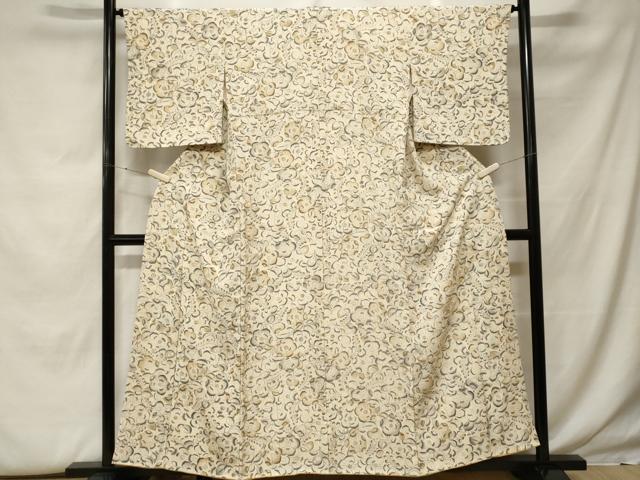 平和屋着物■上質な小紋　辻が花　正絹　逸品　CABF9937ev